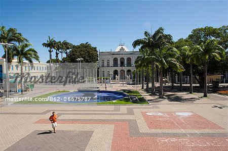 South America, Brazil, Alagoas, Maceio, the governors palace and Pierre Chalita Foundation, in the Praca dos Martirios in the centre of Maceio, the capital city of Alagoas state