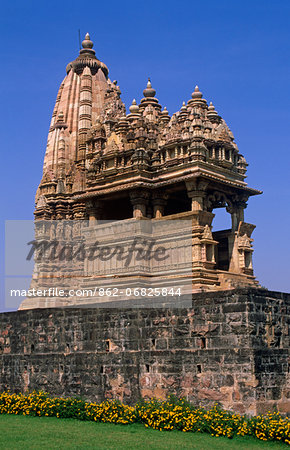 Asia, India, Madhya Pradesh, Khajuraho.  Javari Temple.