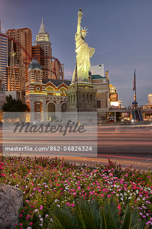 New York New York Hotel and Casino on Las Vegas Boulevard, The Strip,Las Vegas, Clark County, Nevada, USA