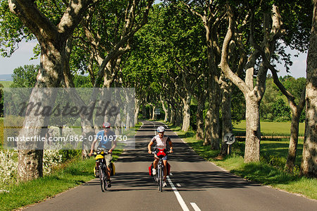 Biking, Canal du Midi, Midi, France MR