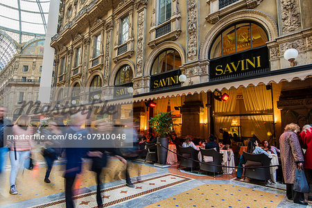 Galleria Vittorio Emanuele II In Milan, Italy Stock Photo, Picture