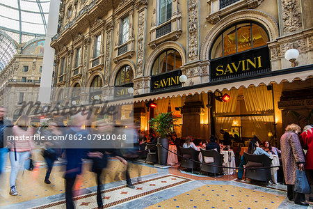 Italy, Milan, Galleria Vittorio Emanuele II stock photo