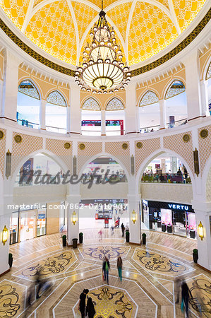 United Arab Emirates, Dubai. Interior of Dubai Mall