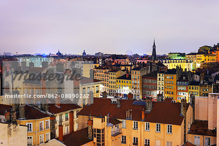 Europe, France, Rhone-Alpes, Lyon, city view, Unesco