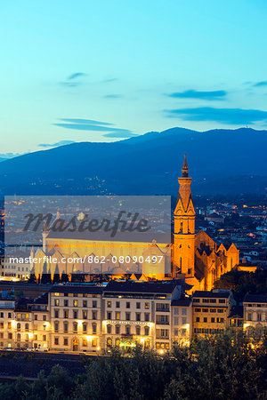 Europe, Italy, Tuscany, Florence, Historic center, Unesco World Heritage site, Santa Croce Church