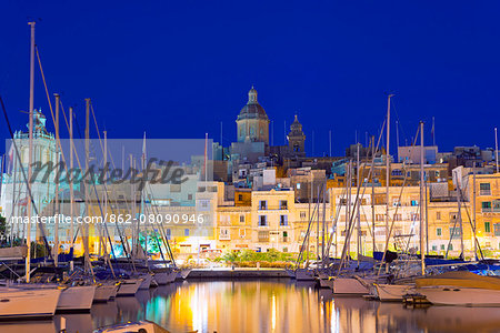 Mediterranean Europe, Malta, The Three Cities, Vittoriosa (Birgu), Grand Harbour Marina