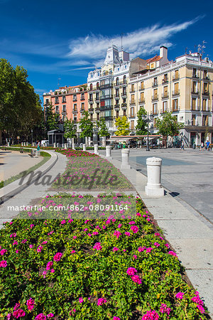 Historical buildings in Plaza de Oriente, Madrid, Comunidad de Madrid, Spain