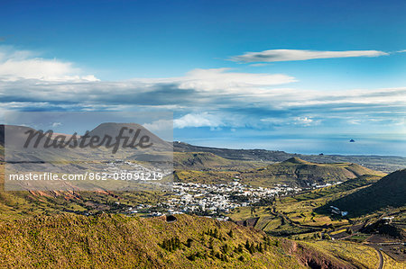 View towards Haria, Lanzarote, Canary Islands, Spain