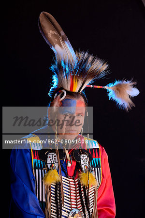 Lakota Indian jim Yellowhawk, South Dakota, USA MR