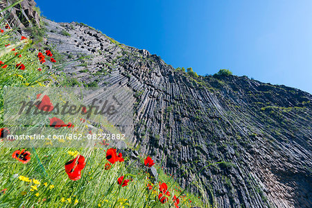 Eurasia, Caucasus region, Armenia, Kotayk province, Garni, Symphony of Stones basalt columns, Unesco World Heritage Site