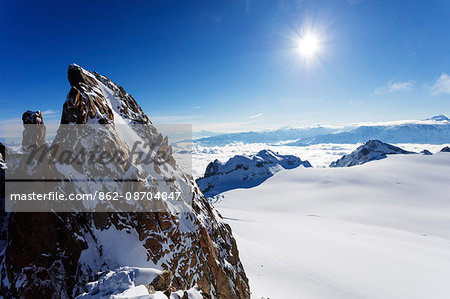 Europe, Switzerland, Valais, Swiss French border, Glacier du Trient, Aiguille du Tour 3540m Europe, Switzerland, Valais, Swiss French border, Glacier du Trient, Aiguille du Tour 3540m