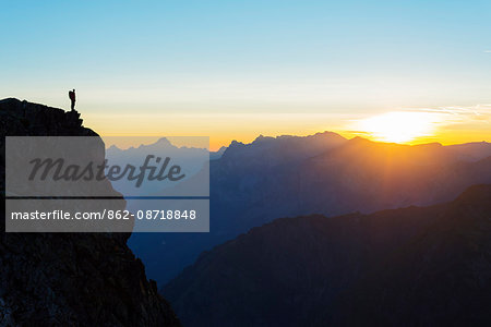 Europe, France, Haute Savoie, Rhone Alps, Chamonix, Brevant landscape