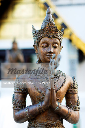 South East Asia, Thailand, Chiang Mai, Wat Chedi Luang Worawihan temple