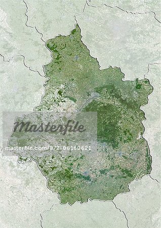 Satellite view of Centre, France. This image was compiled from data acquired by LANDSAT 5 & 7 satellites. Satellite view of Centre, France. This image was compiled from data acquired by LANDSAT 5 & 7 satellites.