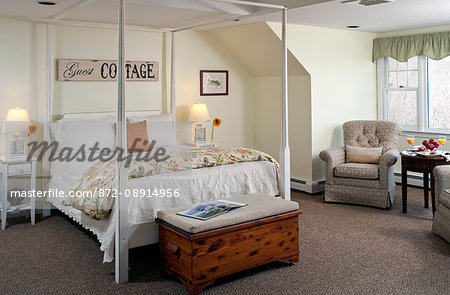 Guestroom view from a Cape Cod inn, High Pointe Inn, West Barnstable, MA.