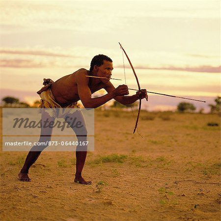Bushman Hunting Botswana