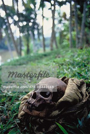 Skull in Bag Papua New Guinea