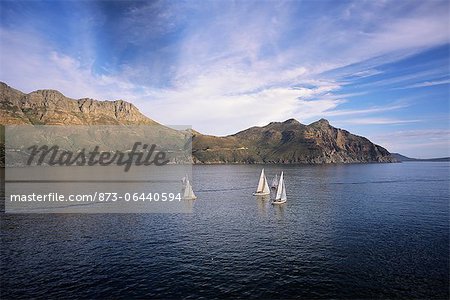 Sailboats Hout Bay Western Cape, South Africa