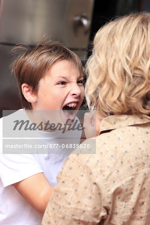 France, agressive boy. France, agressive boy.