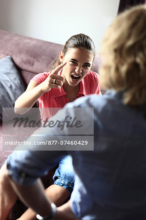 France, problems between mother and her daughter. France, problems between mother and her daughter.