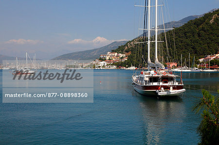 Turkey, province of Mugla, Fethiye, the port and the bay