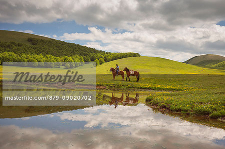 Europe,Italy,Umbria,Perugia district, Castelluccio di Norcia Sibillini Ranch