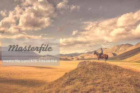 Europe,Italy,Umbria,Perugia district, Castelluccio di Norcia Sibillini Ranch