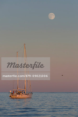 Mooring aailboats during the sunset (Lerins Islands, Cannes, Grasse, Alpes-Maritimes department, Provence-Alpes-Cote d'Azur region, France, Europe) Mooring aailboats during the sunset (Lerins Islands, Cannes, Grasse, Alpes-Maritimes department, Provence-Alpes-Cote d'Azur region, France, Europe)