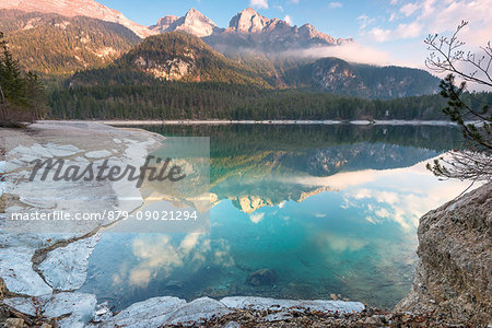 Lake Tovel Europe, Italy, Trentino Alto Adige region, Trento district, Tuenno city, Non valley