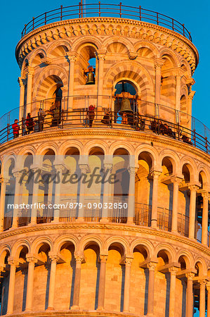 Europe,Italy,Tuscany,Pisa. Detail of the tower