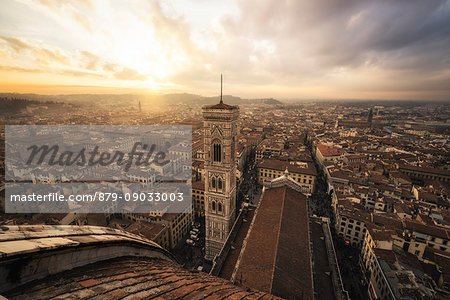 Florence, Tuscany, Italy. Panoramic view of Florence from the Cupola del Brunelleschi Florence, Tuscany, Italy. Panoramic view of Florence from the Cupola del Brunelleschi