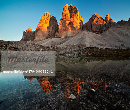 Drei Zinnen - Tre Cime di Lavaredo, Dolomites, South Tyrol, Italy.