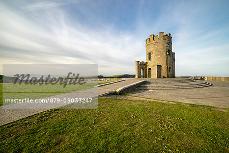 O'Brien's Tower. Cliffs of Moher, Liscannor, Munster, Co.Clare, Ireland, Europe.