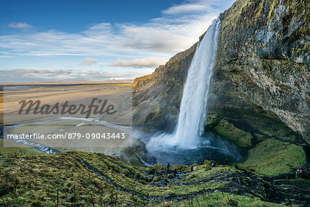 Seljalandsfoss waterfall, Porsmerkurvegur, Sudurland, Iceland, Europe