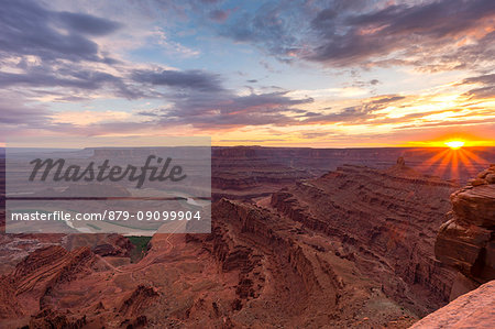 Sunset at Dead Horse Point State Park, Moab, Utah, USA