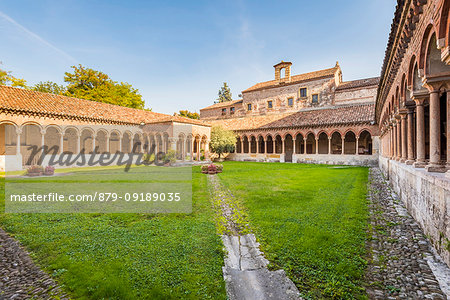The cloister of st. Zeno Basilica. Verona, Veneto, Italy The cloister of st. Zeno Basilica. Verona, Veneto, Italy