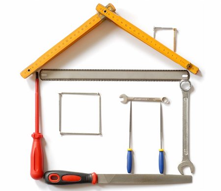 simsearch:640-02950998,k - House made from tools Stock Photo - Budget Royalty-Free & Subscription, Code: 400-04004268