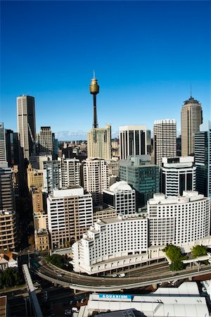 simsearch:400-04006297,k - Aerial view of buildings in downtown Sydney, Australia. Foto de stock - Royalty-Free Super Valor e Assinatura, Número: 400-04006269
