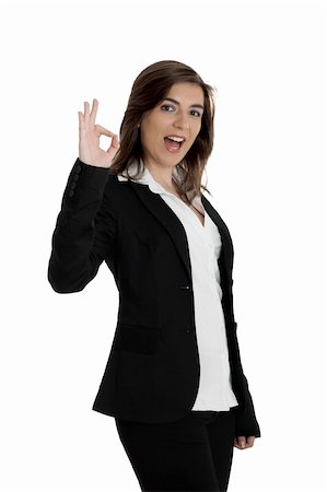 simsearch:400-04351235,k - Portrait of a young and beautiful business woman isolated on white Foto de stock - Super Valor sin royalties y Suscripción, Código: 400-04006461