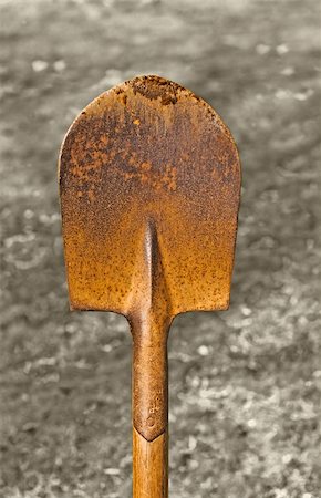 shovel in dirt - classic spade Stock Photo - Budget Royalty-Free & Subscription, Code: 400-04006743