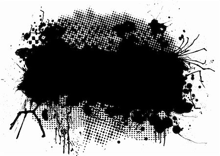 simsearch:400-04497286,k - Abstract black and white halftone image with copy space Stock Photo - Budget Royalty-Free & Subscription, Code: 400-04007455