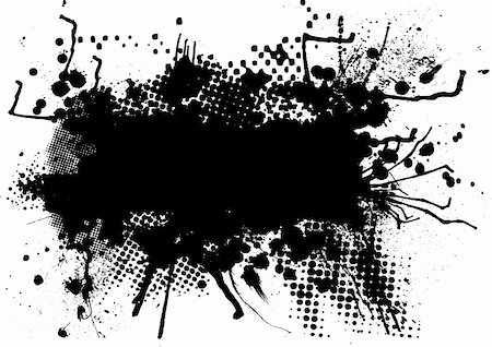 simsearch:400-04387465,k - Abstract black and white halftone image with copy space Photographie de stock - Aubaine LD & Abonnement, Code: 400-04007456