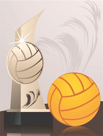 Two volleyball is placed in floral background Stock Photo - Budget Royalty-Free & Subscription, Code: 400-04008590