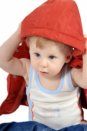 sergeitelegin (artist) - The beautiful little boy tries on clothes Stock Photo - Budget Royalty-Free & Subscription, Code: 400-04008761