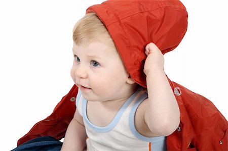 sergeitelegin (artist) - The beautiful little boy tries on clothes Stock Photo - Budget Royalty-Free & Subscription, Code: 400-04008762