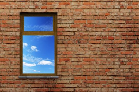 simsearch:625-01040623,k - illuminated window on a brick wall 3d scene Stock Photo - Budget Royalty-Free & Subscription, Code: 400-04009630