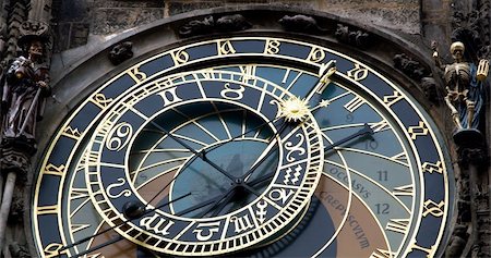 simsearch:400-07557448,k - Astronomical clock in Prague in Czech republic with skeleton Stock Photo - Budget Royalty-Free & Subscription, Code: 400-04009865