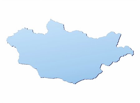 simsearch:400-04511519,k - Mongolia map filled with light blue gradient. High resolution. Mercator projection. Foto de stock - Super Valor sin royalties y Suscripción, Código: 400-04000567