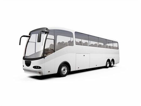 simsearch:400-04662299,k - isolated bus on white background Foto de stock - Super Valor sin royalties y Suscripción, Código: 400-04001121