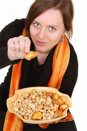 help yourself nuts, snacks, crisps Fotografie stock - Microstock e Abbonamento, Codice: 400-04001171